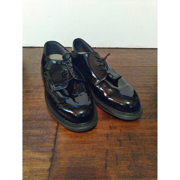 Classic Black Patent Leather Oxford Dress Shoes Lace-Up Formal‎ Business Uniform main image 4